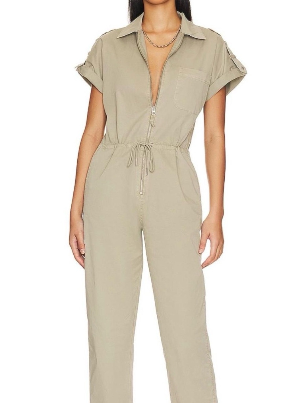 pistola Olive Khaki Short-Sleeve Utility Jacket
